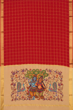 Image of Mysore Binny Crepe Silk Kattam Saree