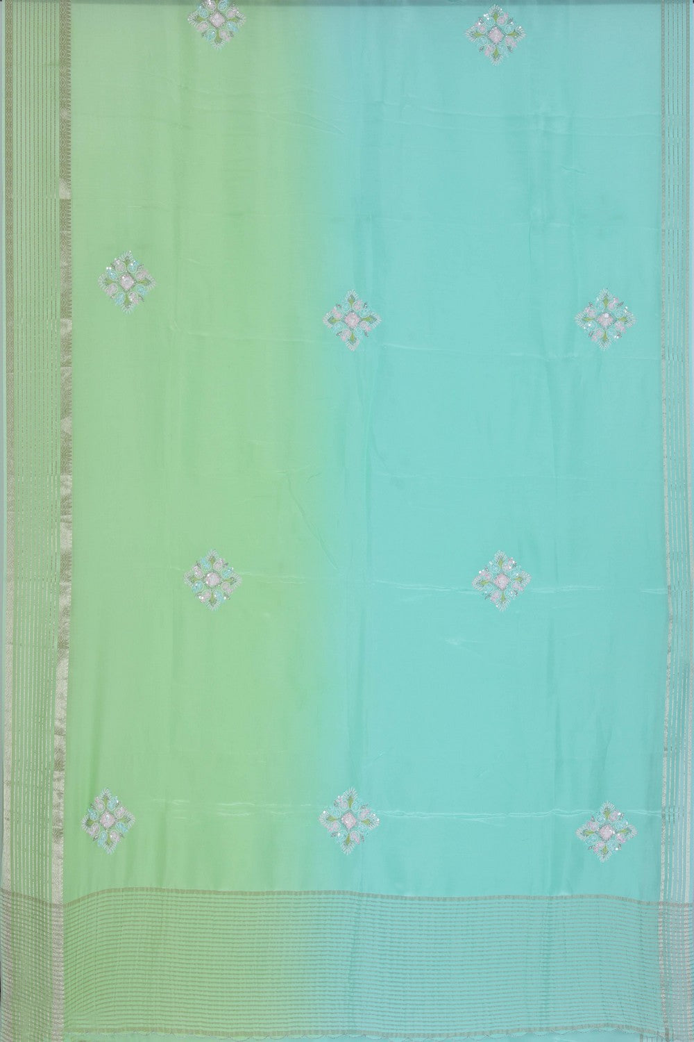 Crepe Silk Embroidery Saree