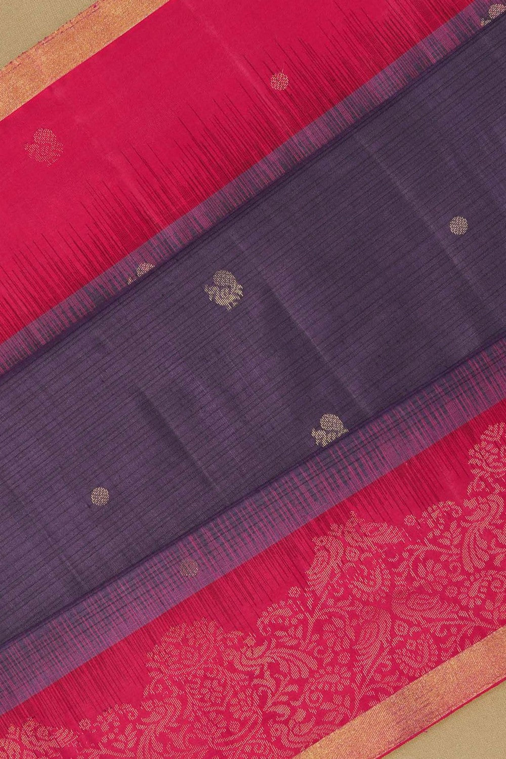 Purple South Silk Saree