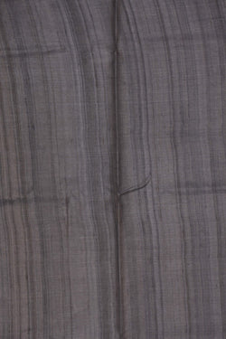 Image of Tussar Silk Grey Saree