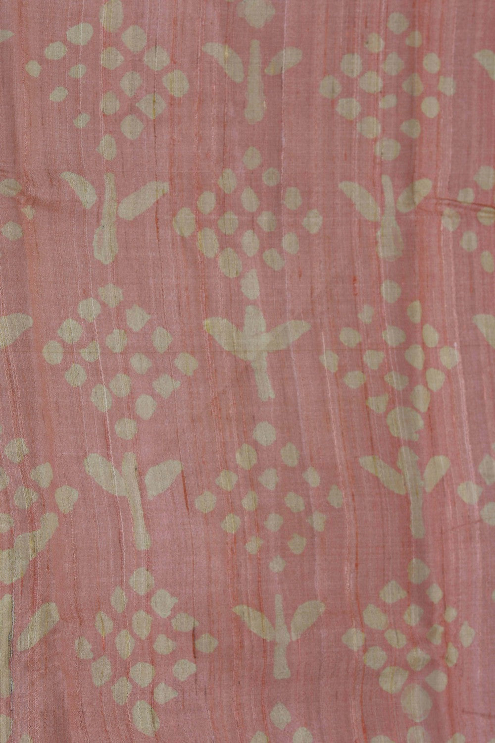 Tussar Silk Peach Saree