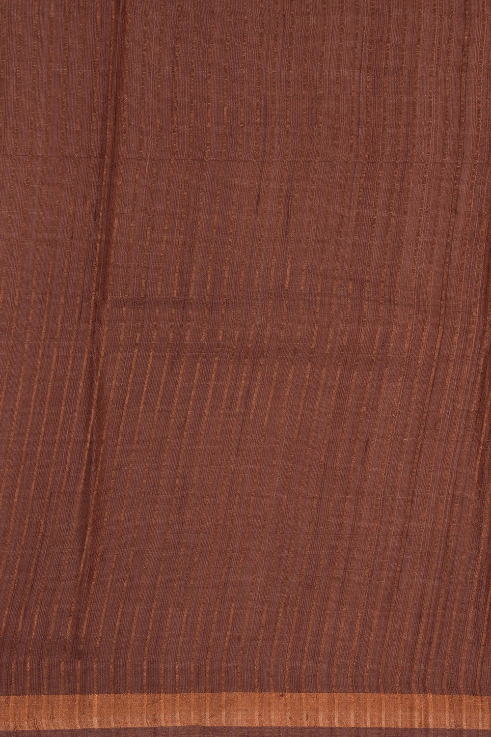 Tussar Silk Brown Saree