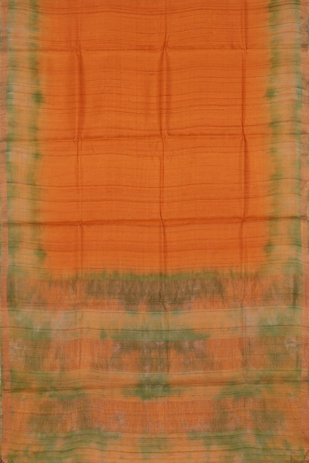 Image of Tussar Silk Mustard Saree