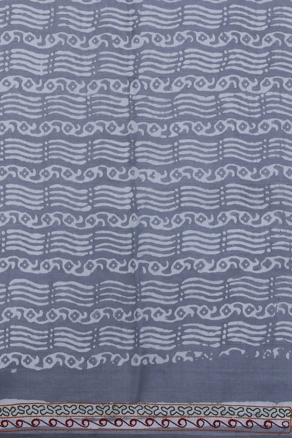 Image of Tussar Silk Grey Saree