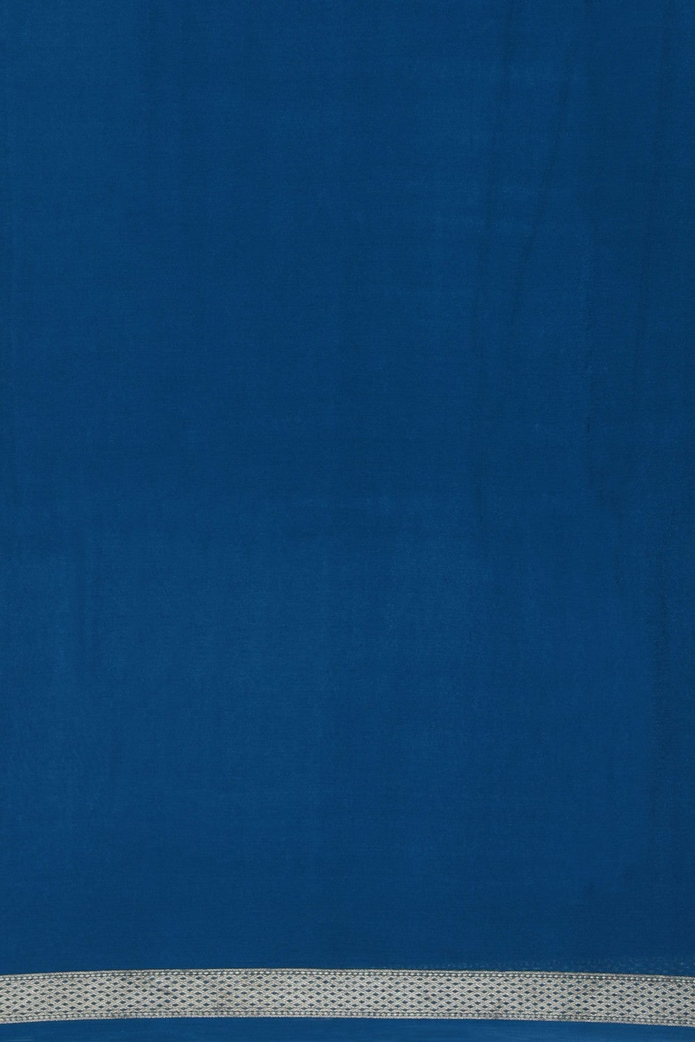 Image of Chiffon Embroidery Blue Saree