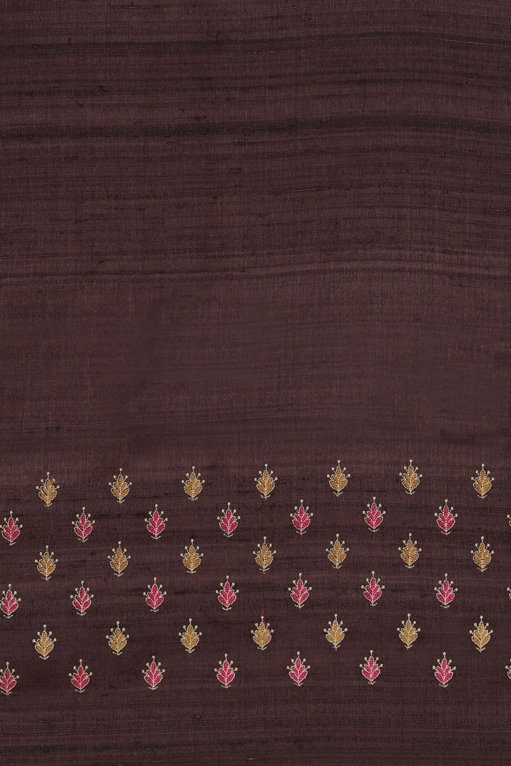 Tussar Silk Coffee Brown Saree