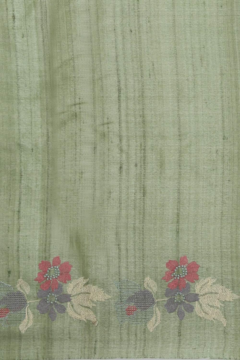 Tussar Silk Mint Green Saree