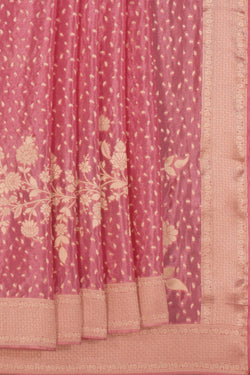 Image of A Pretty Silk Pink Saree