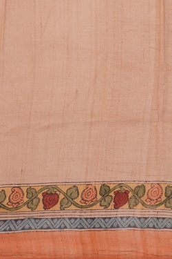 Image of Tussar Silk Kalamkari Saree