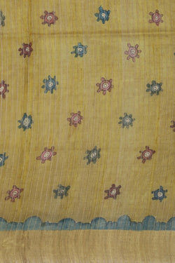 Image of Kalamkari Hand-Painted Saree