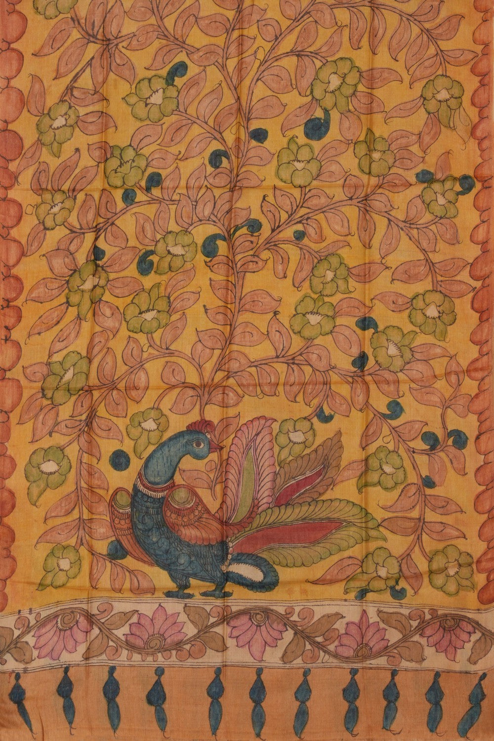 Tussar Silk Kalamkari Dupatta