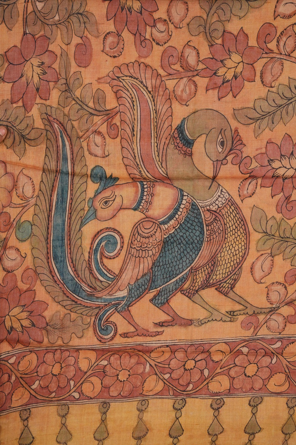 Tussar Silk Kalamkari Dupatta