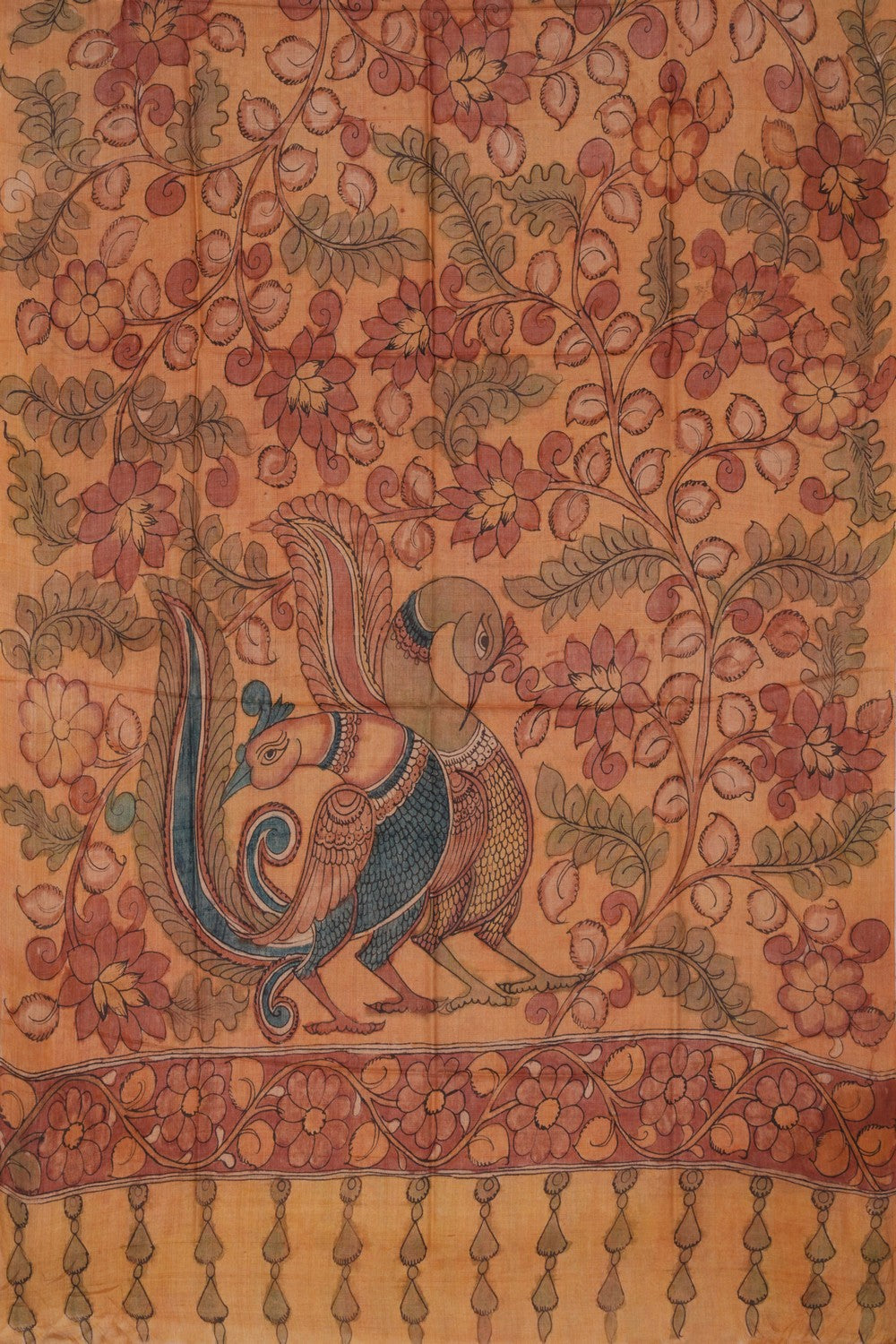 Tussar Silk Kalamkari Dupatta