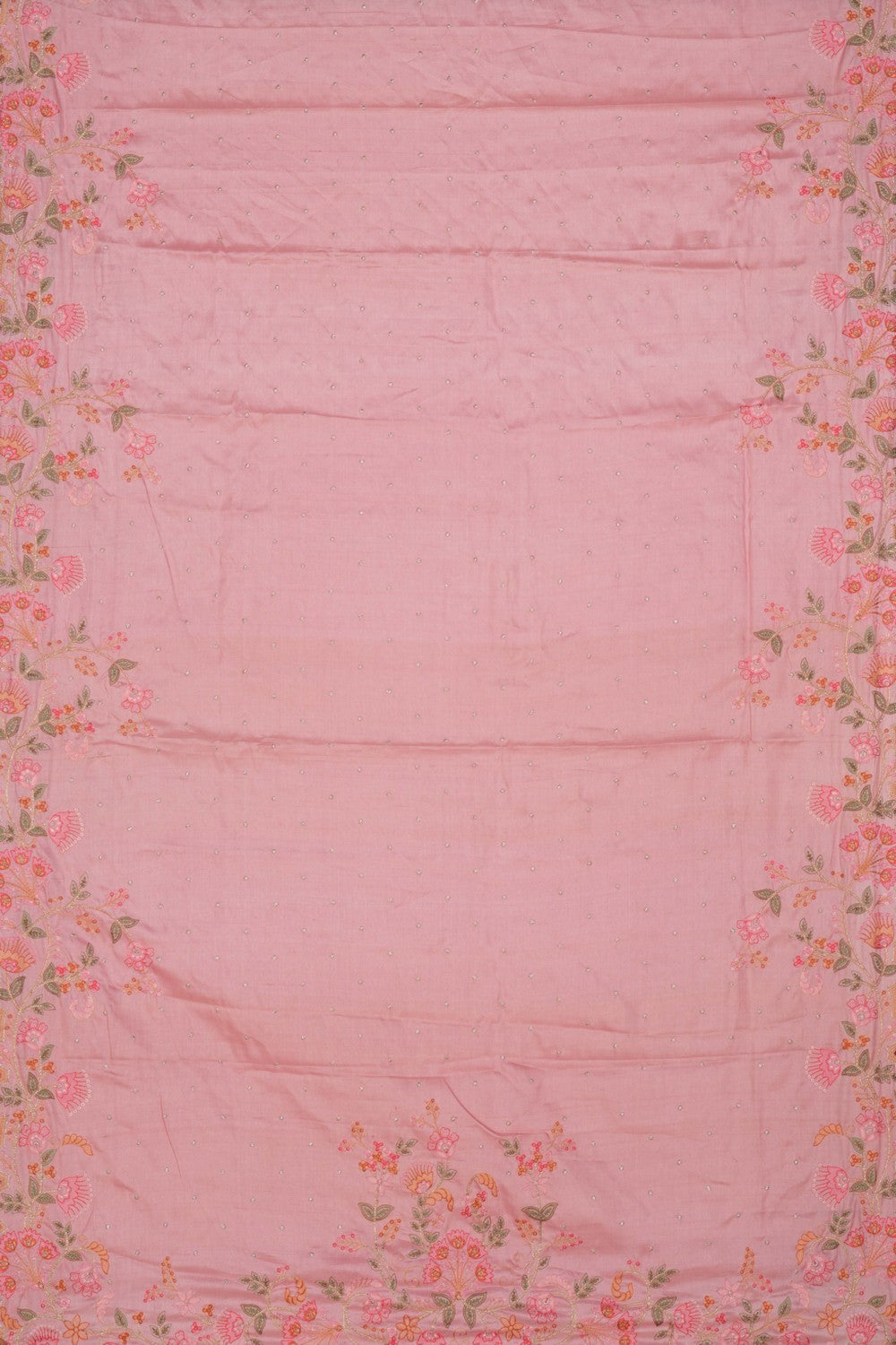 Image of Tussar Silk Embroidery Saree