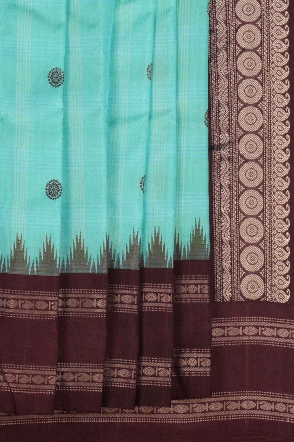 Gadwal Silk Sea Blue Saree