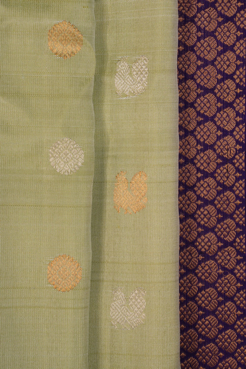 Gadwal Silk Sea Green Saree