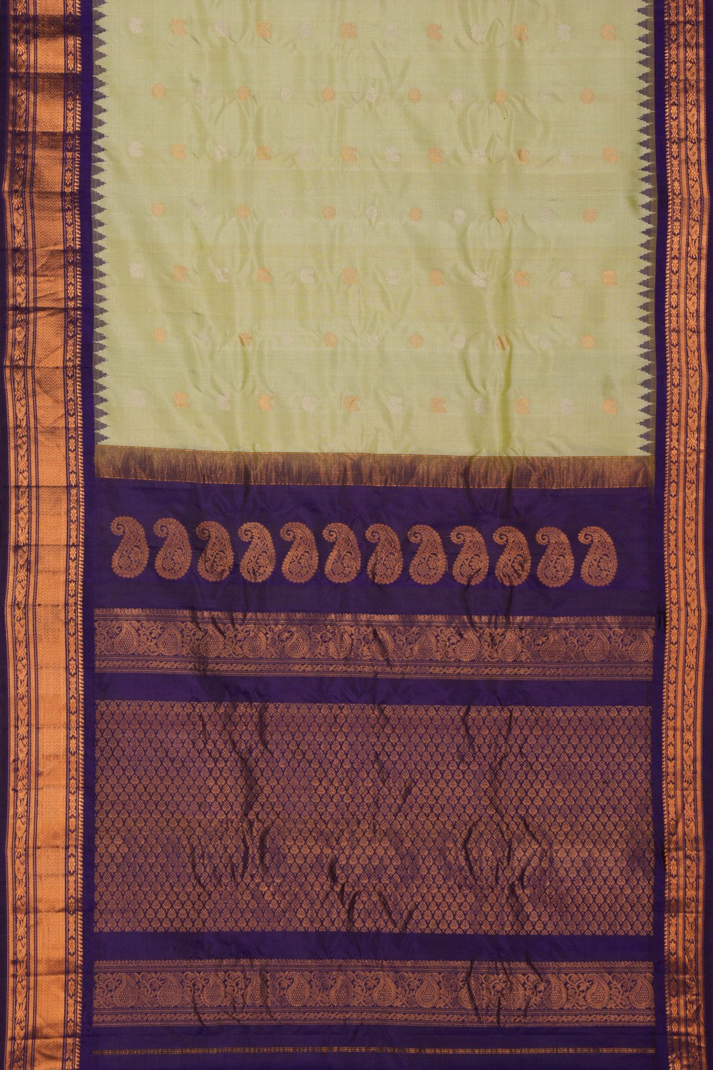 Gadwal Silk Sea Green Saree