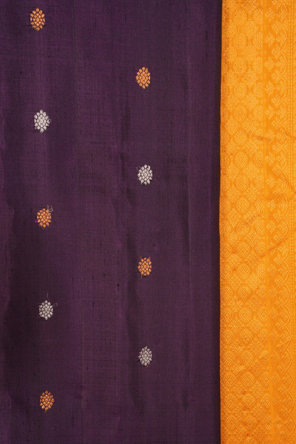 Gadwal Silk Violet Saree