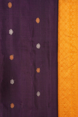 Image of Gadwal Silk Violet Saree