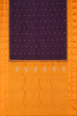 Image of Gadwal Silk Violet Saree