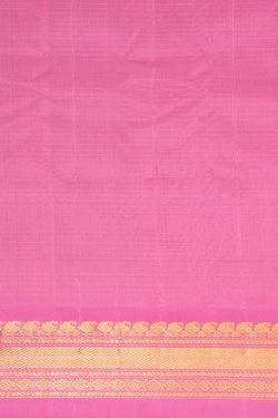 Image of Gadwal Silk Kattam Purple Saree