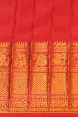 Image of Gadwal Silk Kattam Purple Saree