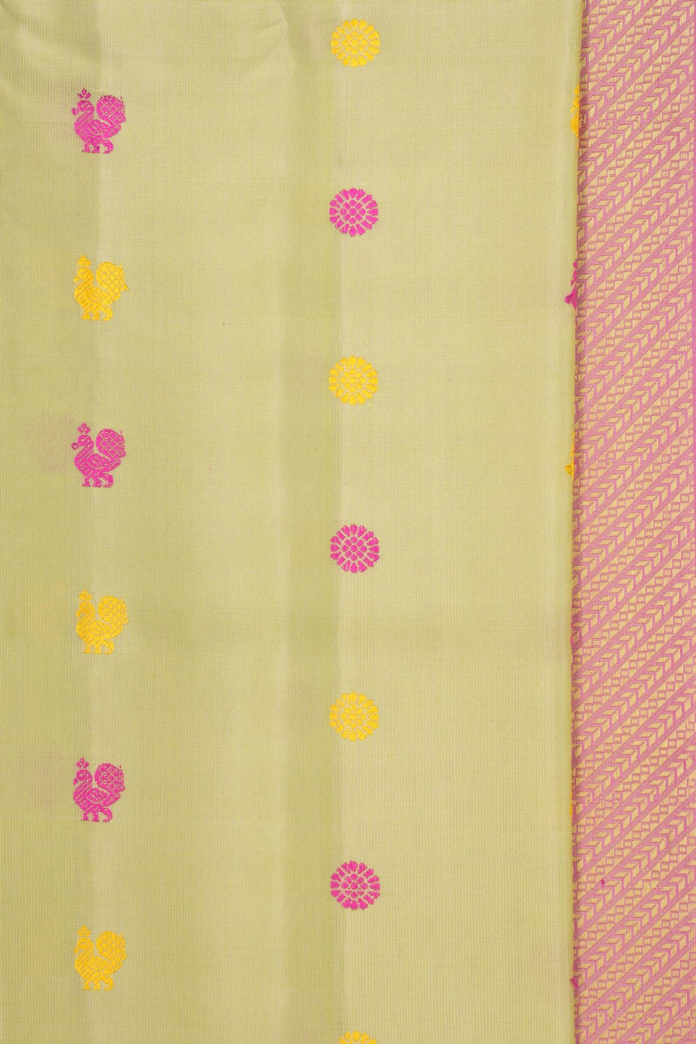 Gadwal Silk Mint Green Saree