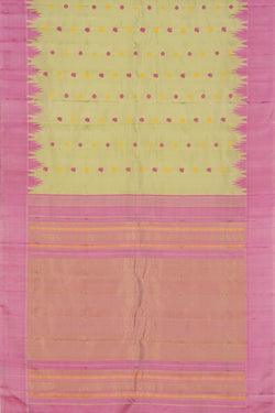 Image of Gadwal Silk Mint Green Saree