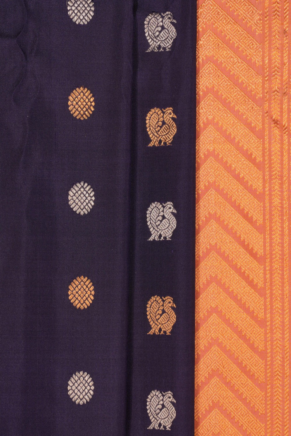 Gadwal Silk Violet Saree