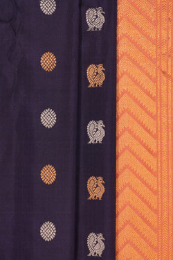 Image of Gadwal Silk Violet Saree