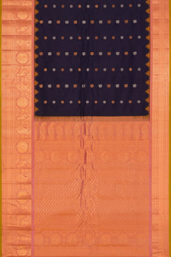 Image of Gadwal Silk Violet Saree