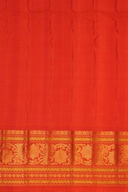 Image of Gadwal Silk Kattam Green Saree