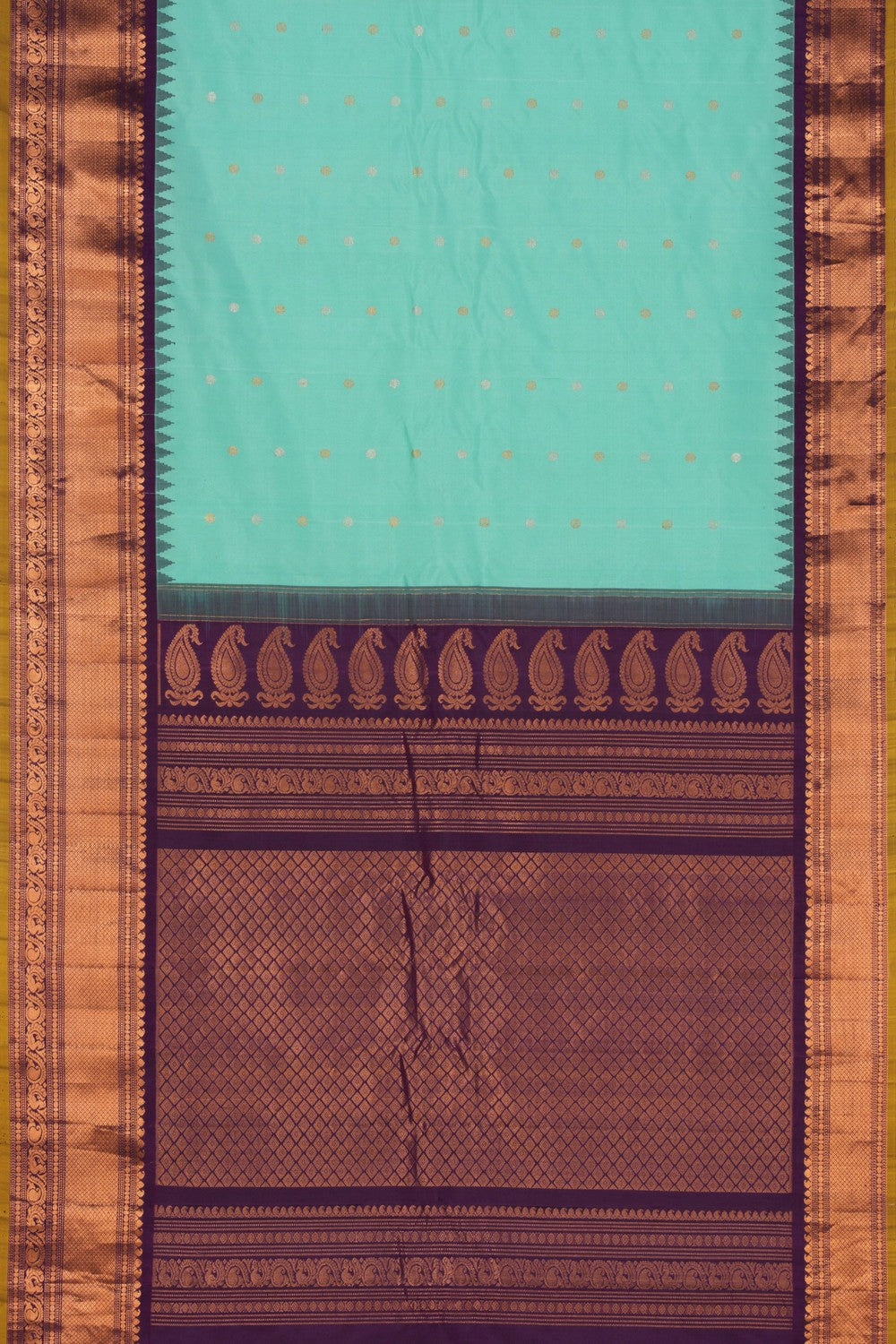 Gadwal Silk Sea Green Saree