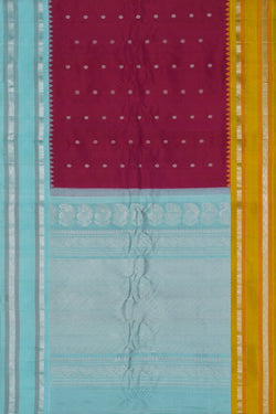 Image of Gadwal Silk Pink Saree