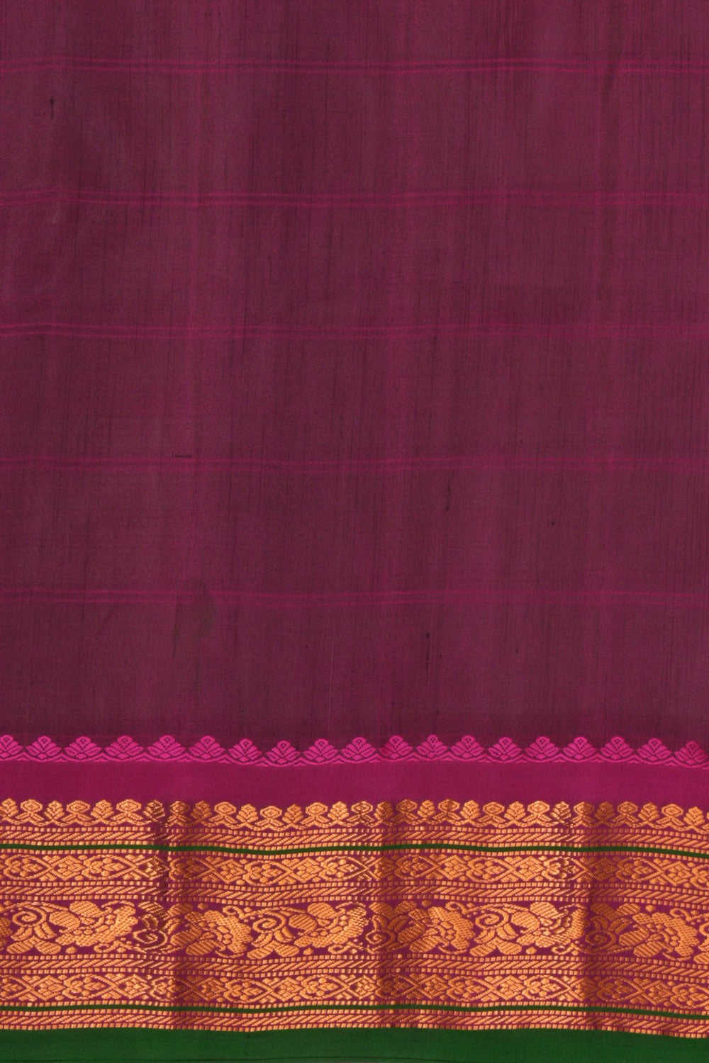 Gadwal Kattam Purple Saree