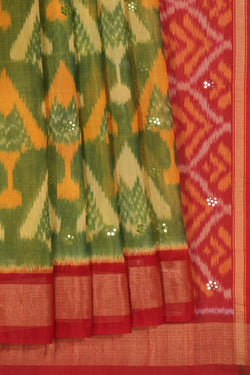 Image of Cotton Silk Ikat Saree