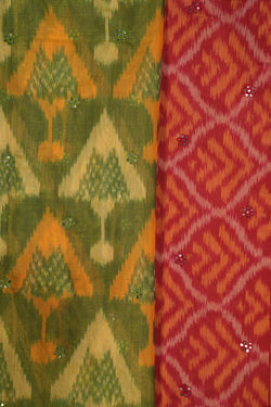 Image of Cotton Silk Ikat Saree