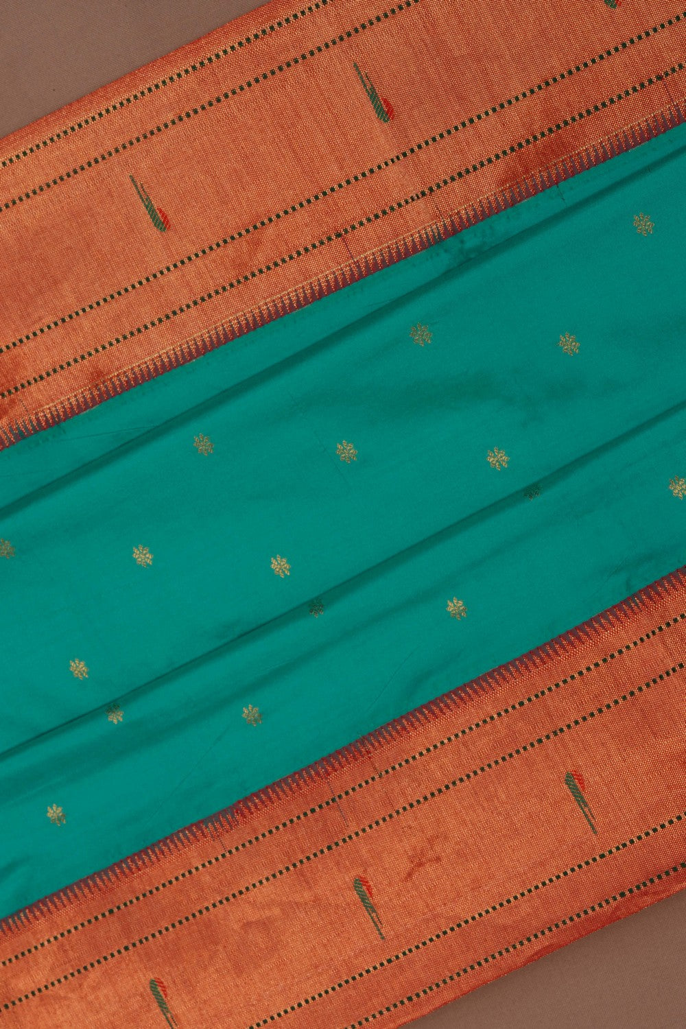 Image of Paithani Sea Green Saree