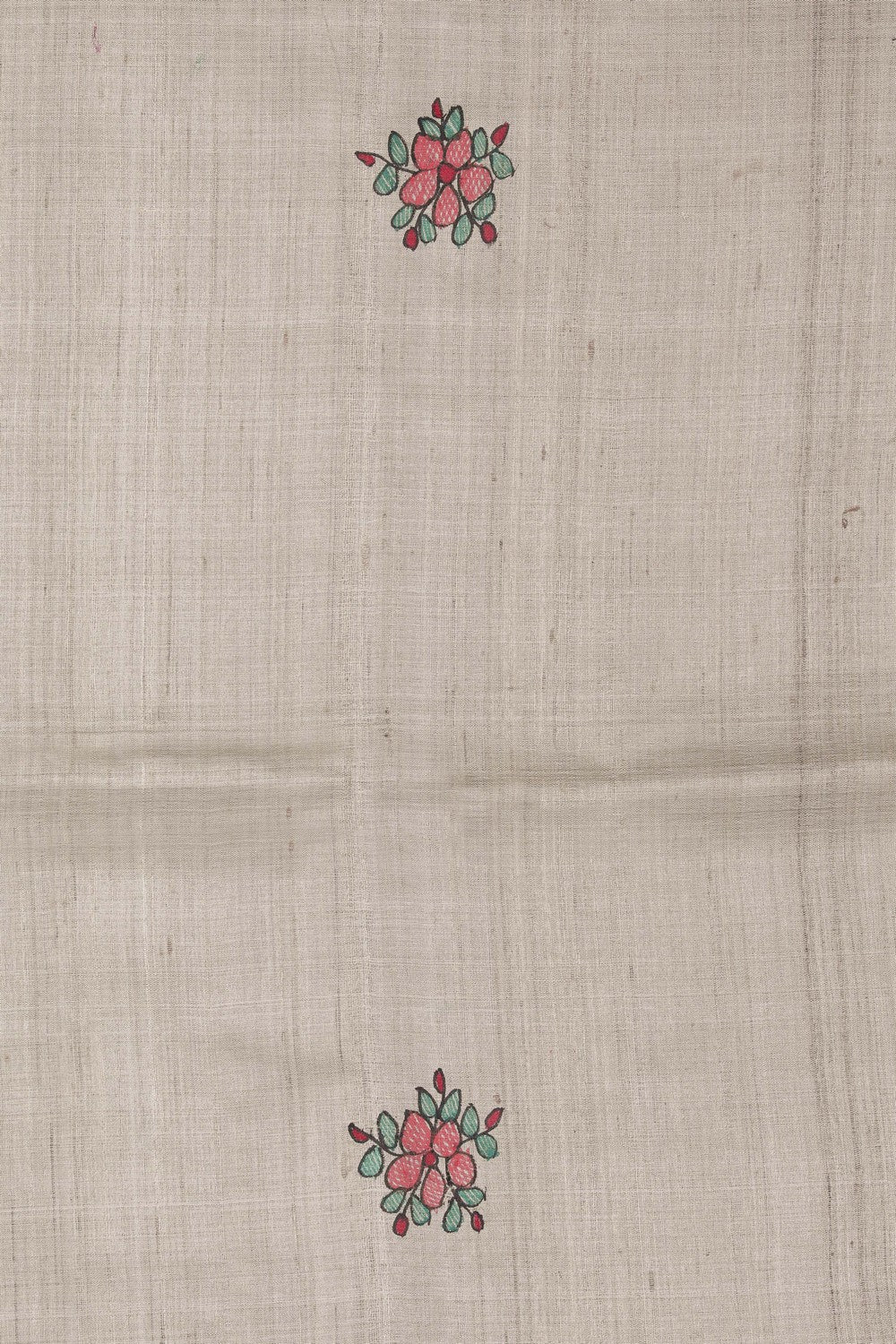 Image of Madhubani Hand-Painted Saree