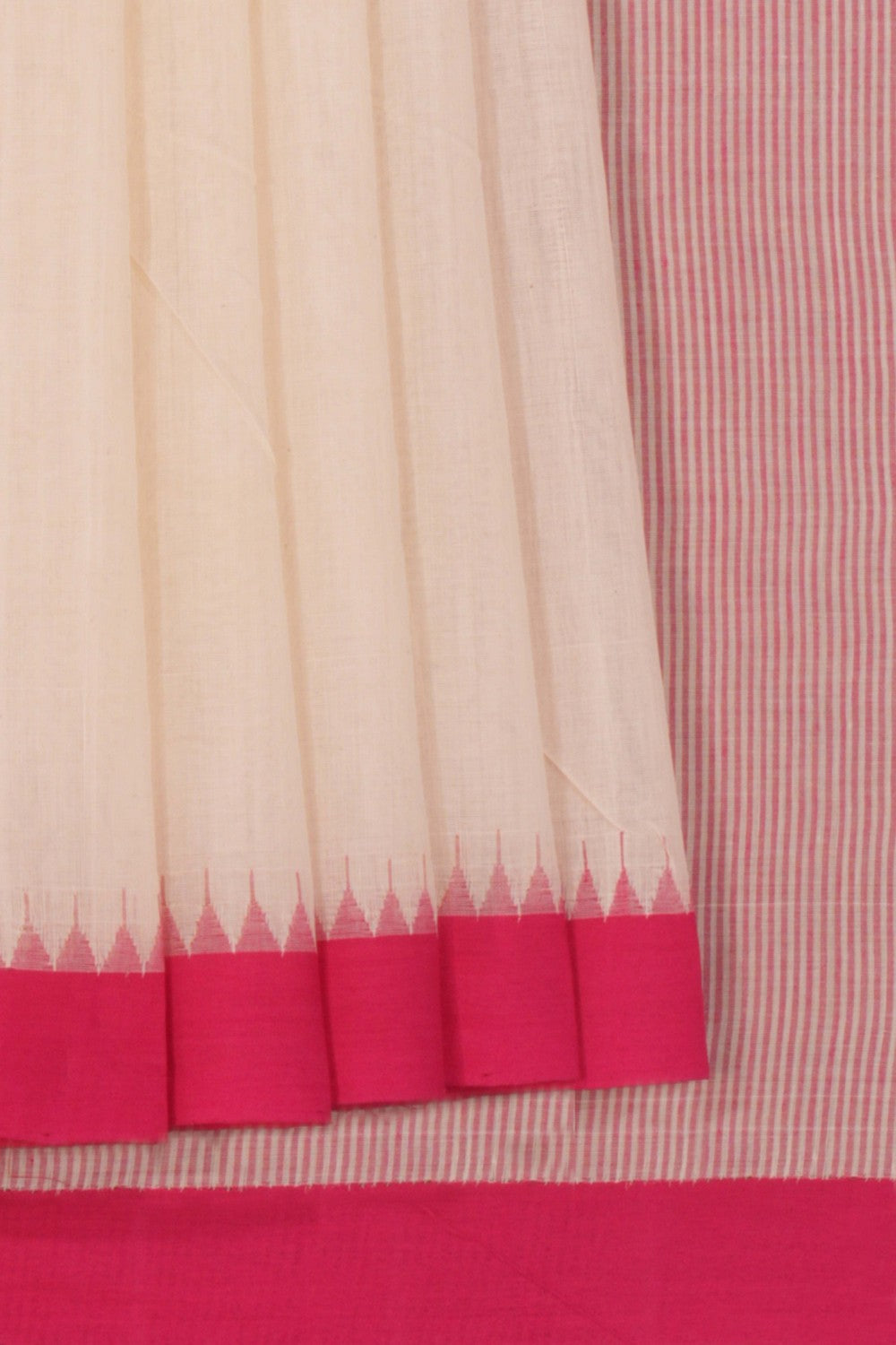 South Cotton White Saree