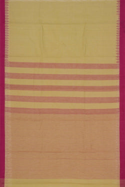 Image of South Cotton Sage-Green Saree