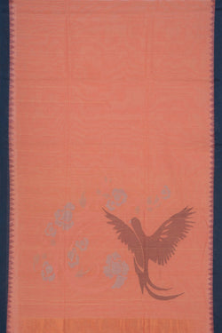 Image of South Cotton Peach Saree