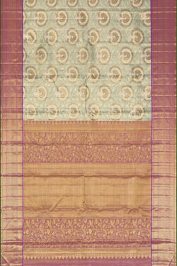 Image of Kanchipattu Tissue Brocade Green Saree