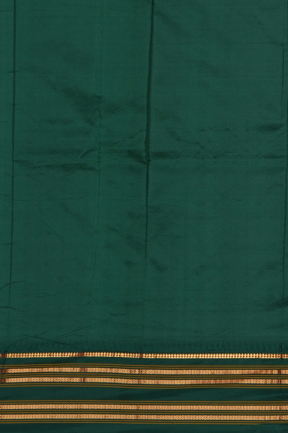 Image of Orange Narayanpet Silk Saree