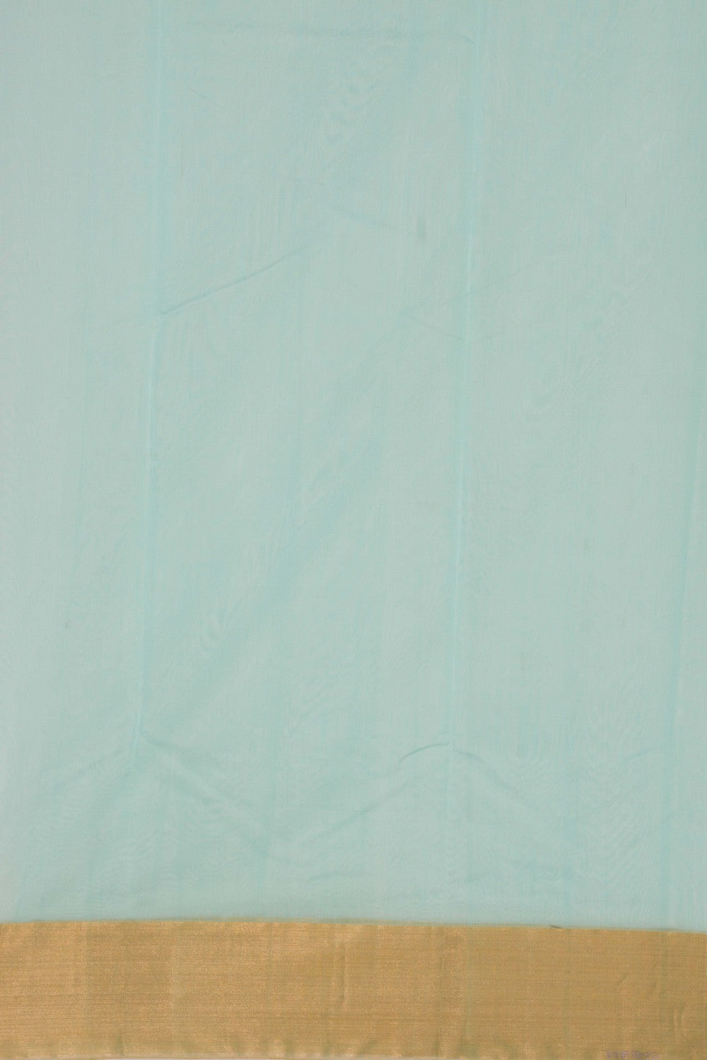 Chanderi Cotton Aqua Blue Saree