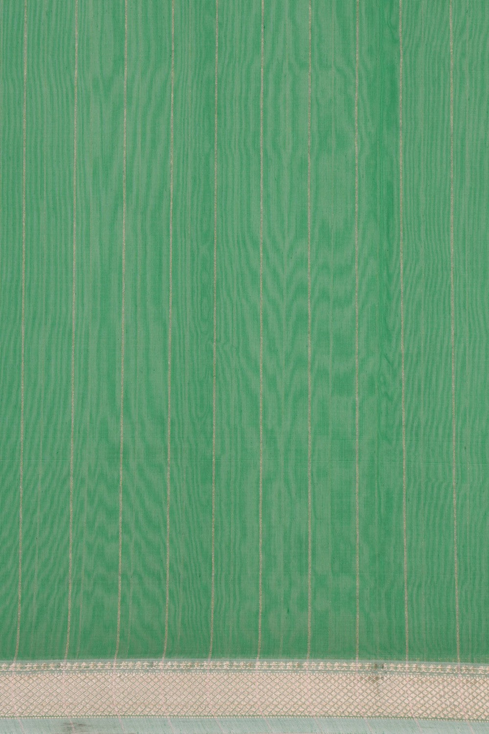 Image of Chanderi Cotton Silk Green Saree