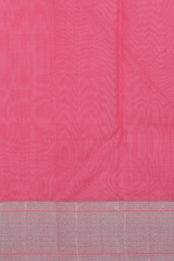 Image of Chanderi Cotton Silk Smoky Blue Saree