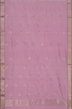 Image of Chanderi Cotton Silk Lavender Purple Saree