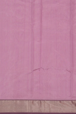 Image of Chanderi Cotton Silk Lavender Purple Saree