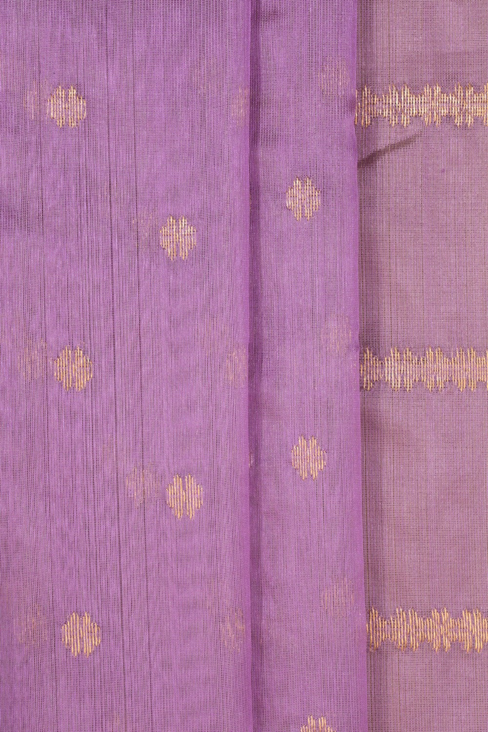 Chanderi Cotton Silk Purple Saree